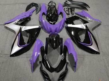 09-16 Lila Silber & Schwarz GSXR 1000 Verkleidung