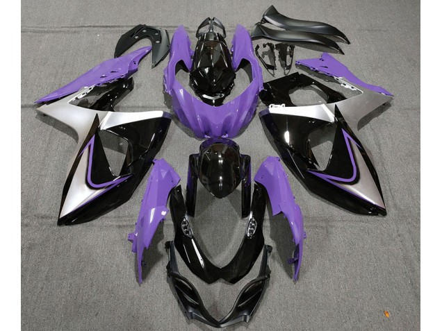 09-16 Lila Silber & Schwarz GSXR 1000 Verkleidung