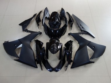 09-16 Matt Schwarz & Schwarz Glänzend GSXR 1000 Verkleidung