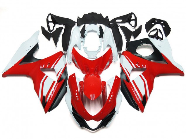 09-16 Rot Glanz Mit Schwarzem Stil GSXR 1000 Verkleidung