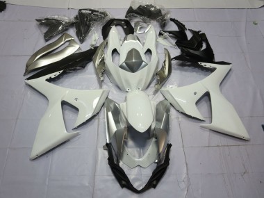 09-16 Silber & Weiß GSXR 1000 Verkleidung