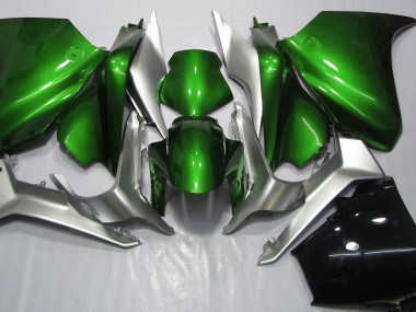 10-13 Dunkelgrün & Silber VFR1200 Verkleidung