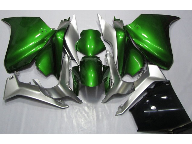 10-13 Dunkelgrün & Silber VFR1200 Verkleidung