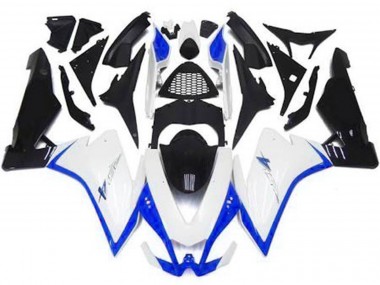 10-15 Glänzend Weiß & Blau RSV4 1000 Verkleidung