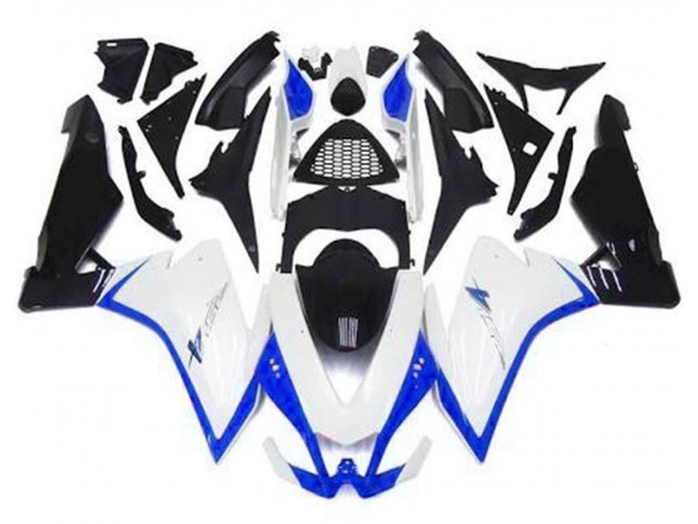 10-15 Glänzend Weiß & Blau RSV4 1000 Verkleidung