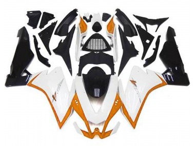 10-15 Glänzend Weiß & Orange RSV4 1000 Verkleidung
