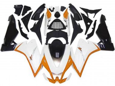 10-15 Glänzend Weiß & Orange RSV4 1000 Verkleidung
