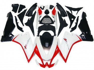 10-15 Glänzend Weiß & Rot RSV4 1000 Verkleidung