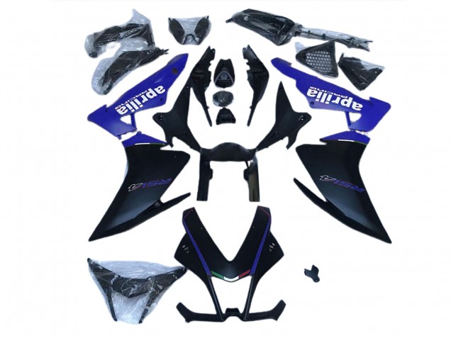 10-15 Matt Schwarz & Blau RSV4 1000 Verkleidung