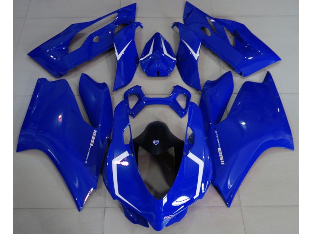 11-14 Glänzend Blau & Weiß Ducati 1199 Verkleidung
