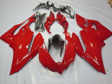 11-14 Schlichte Glanz Rot Ducati 1199 Verkleidung