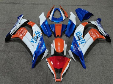 11-15 Weiß Blau & Orange ZX10R Verkleidung