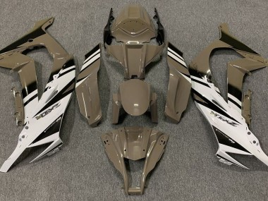 11-15 Glänzend Braun & Weiß ZX10R Verkleidung