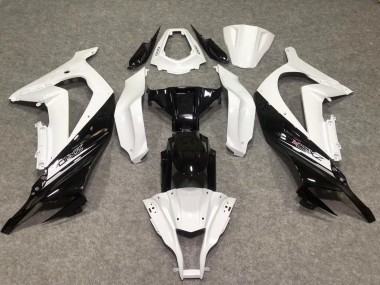 11-15 Glänzend Weiß / Schwarz ZX10R Verkleidung
