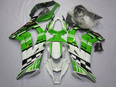 11-15 Grün-Weiß-Schwarz ZX10R Verkleidung