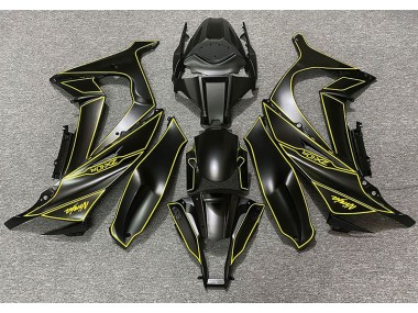 11-15 Matt Schwarzes & Gelbes Futter ZX10R Verkleidung