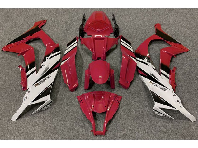 11-15 Rot Glänzend & Weiß ZX10R Verkleidung