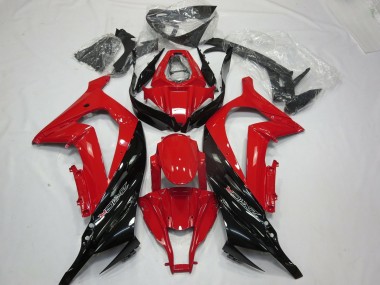 11-15 Rot Schwarz Gloss ZX10R Verkleidung