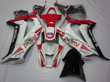11-15 Rot Weiß Schwarz ZX10R Verkleidung