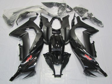 11-15 Schwarz Matt Rot Pin ZX10R Verkleidung