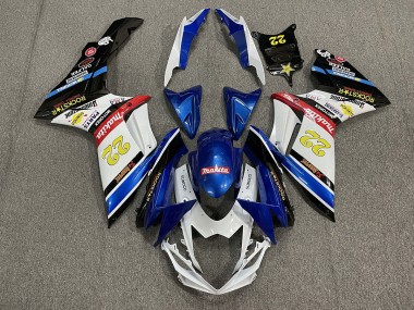 11-24 22 Rockstar Weiß & Blau GSXR 600-750 Verkleidung