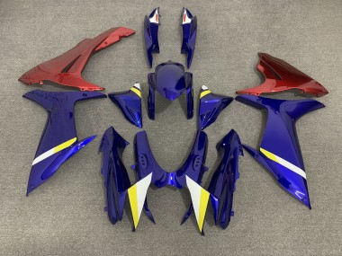 11-24 Blau Mit Roten Unterteilen GSXR 600-750 Verkleidung