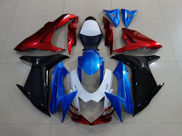 11-24 Blau / Rot & Weiß GSXR 600-750 Verkleidung
