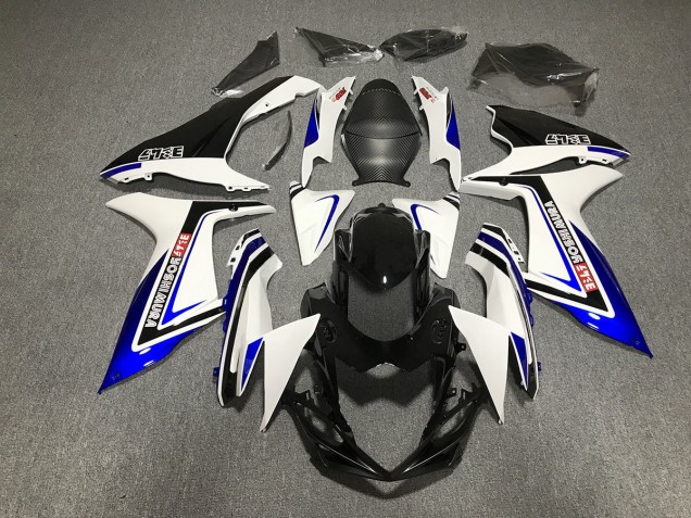 11-24 Blau Schwarz & Weiß Schrift GSXR 600-750 Verkleidung