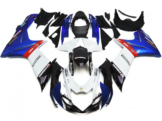 11-24 Custom Logos Mit Blau & Rot GSXR 600-750 Verkleidung