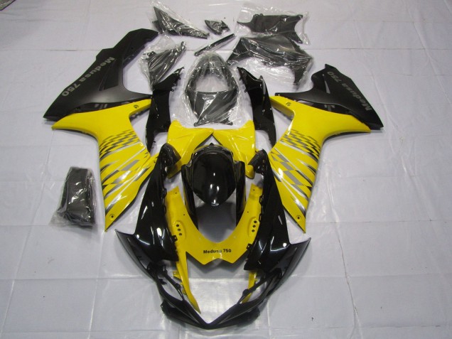 11-24 Gelb Matt Schwarz GSXR 600-750 Verkleidung