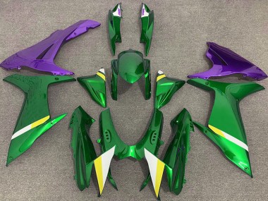 11-24 Glänzendes Grün & Lila GSXR 600-750 Verkleidung