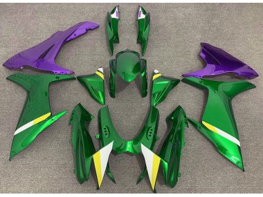 11-24 Glänzendes Grün & Lila GSXR 600-750 Verkleidung