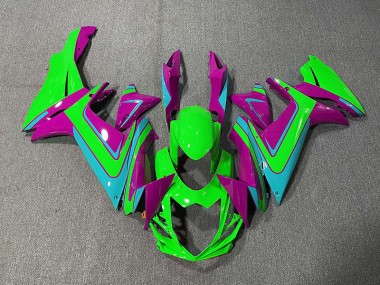 11-24 Grün Hellblau & Magenta GSXR 600-750 Verkleidung