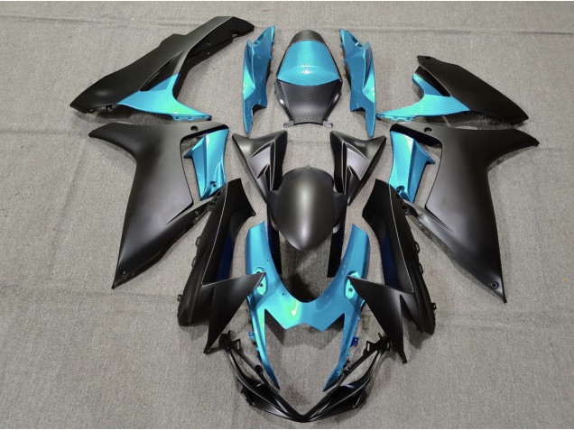 11-24 Hellblau & Matt Schwarz GSXR 600-750 Verkleidung