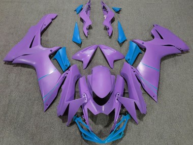 11-24 Matt Lila & Blau GSXR 600-750 Verkleidung