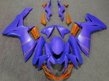 11-24 Matt Ozeanblau & Orange GSXR 600-750 Verkleidung