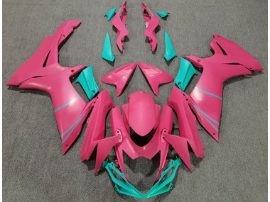 11-24 Matt Pink & Blaugrün GSXR 600-750 Verkleidung
