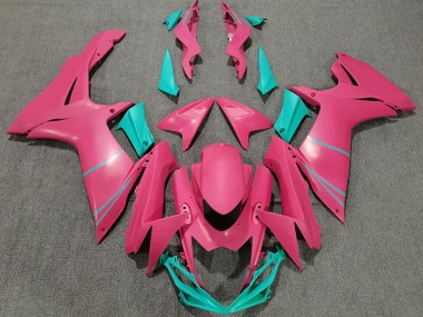 11-24 Matt Pink & Blaugrün GSXR 600-750 Verkleidung