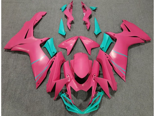 11-24 Matt Pink & Blaugrün GSXR 600-750 Verkleidung