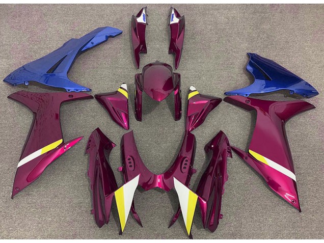 11-24 Rot & Blau Glänzend GSXR 600-750 Verkleidung