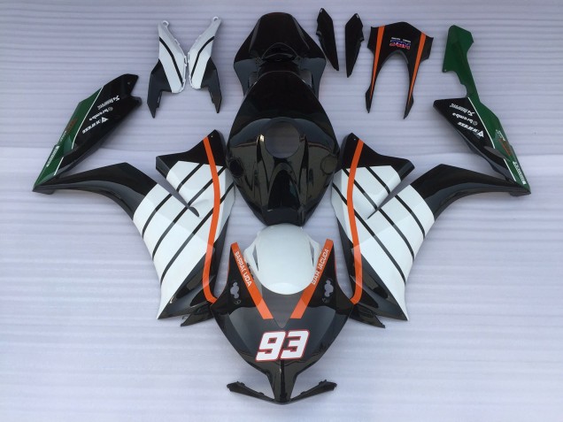 12-16 93 Baracuda Weiß & Schwarz CBR1000RR Verkleidung