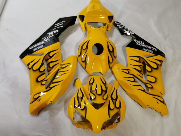 12-16 Benutzerdefiniertes Gelb Flame CBR1000RR Verkleidung