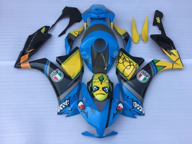 12-16 Blaue Haizähne CBR1000RR Verkleidung
