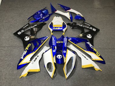 12-16 Glänzend Weiß & Blau CBR1000RR Verkleidung