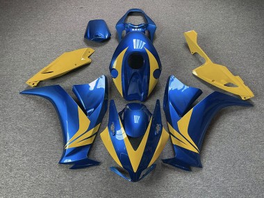 12-16 Glänzend Blau & Gelb CBR1000RR Verkleidung