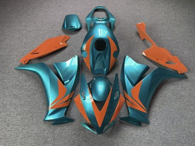 12-16 Glänzend Cyan & Orange CBR1000RR Verkleidung