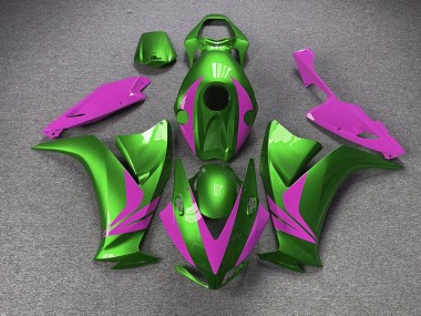 12-16 Glänzend Grün & Pink CBR1000RR Verkleidung