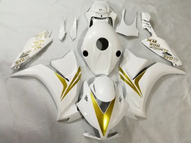 12-16 Weiß & Gold CBR1000RR Verkleidung
