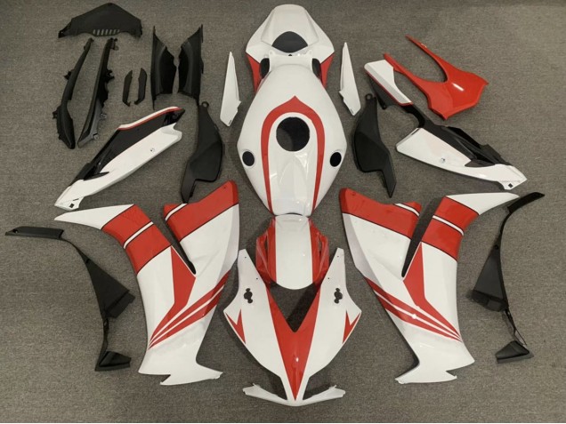12-16 Rot Glänzend & Weiß CBR1000RR Verkleidung