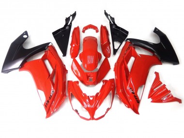 12-16 Rot Schwarz Ninja 650R Verkleidung